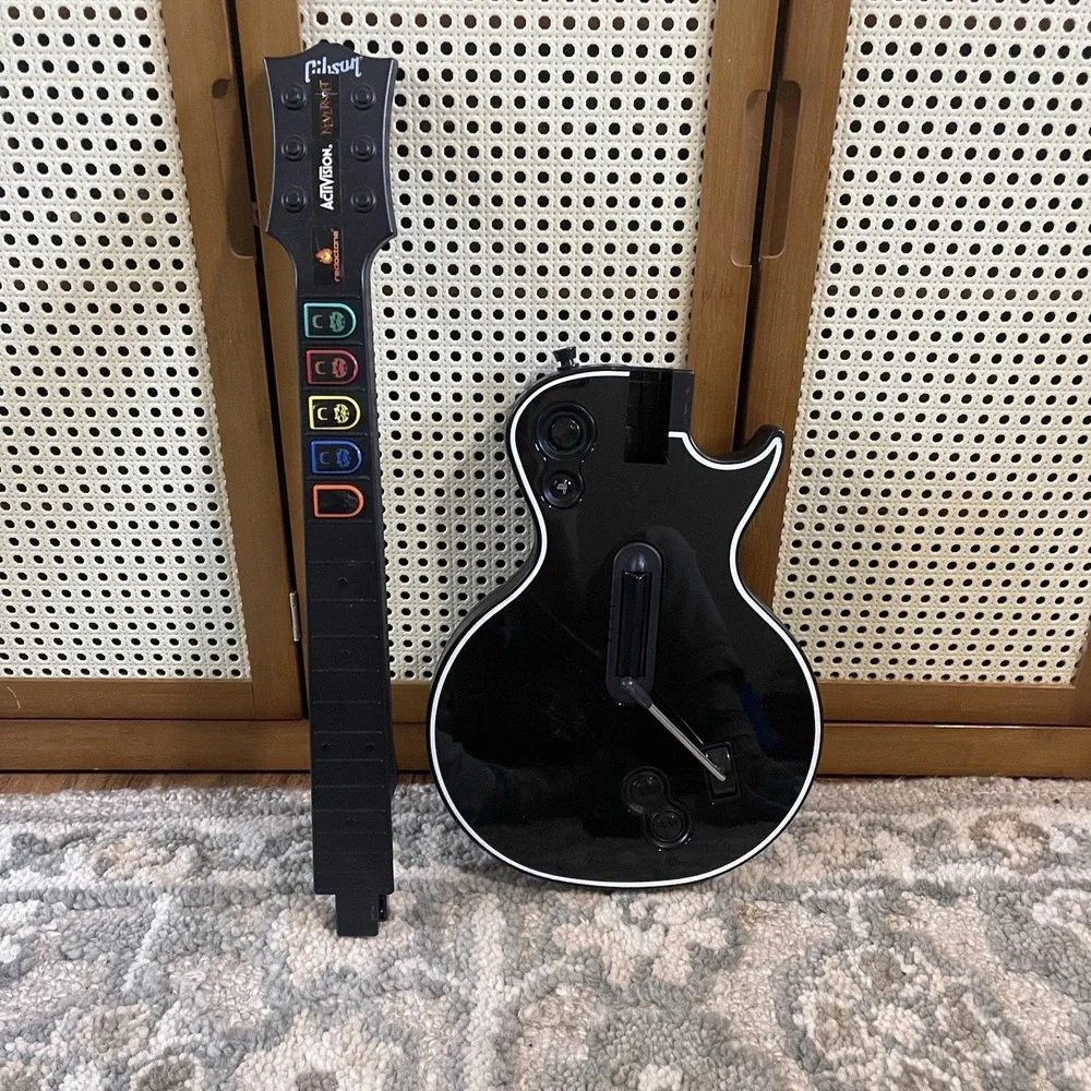 Gibson Les Paul Guitar Hero‎ Guitar PlayStation PS2 No Dongle Or Strap